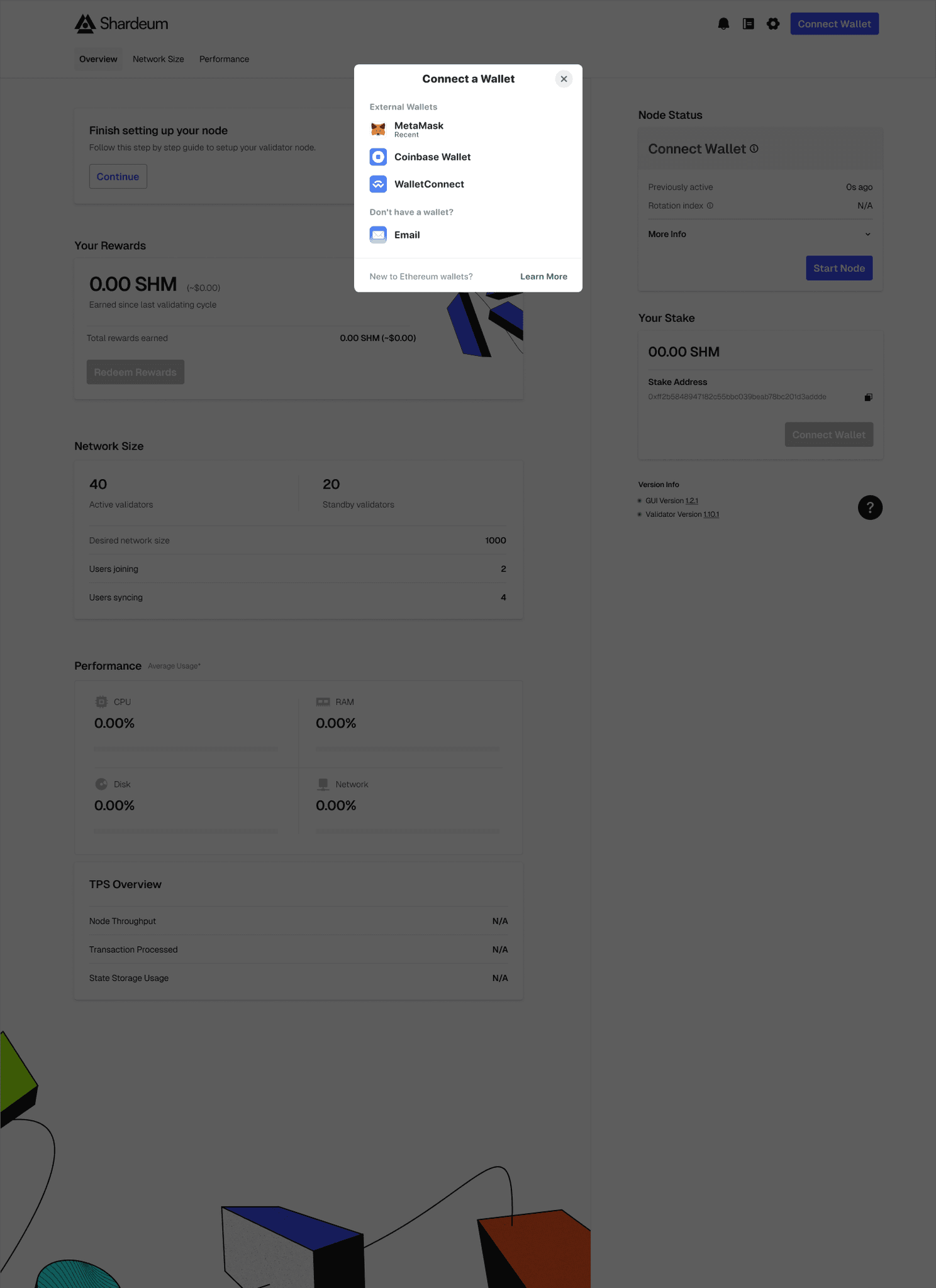 Shardeum interface