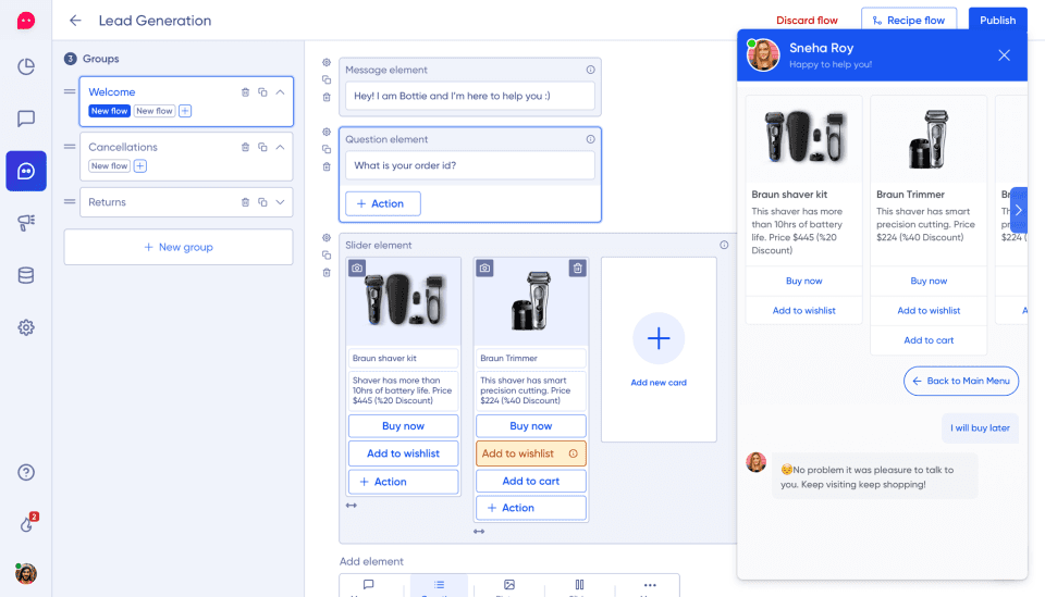 Verloop interface