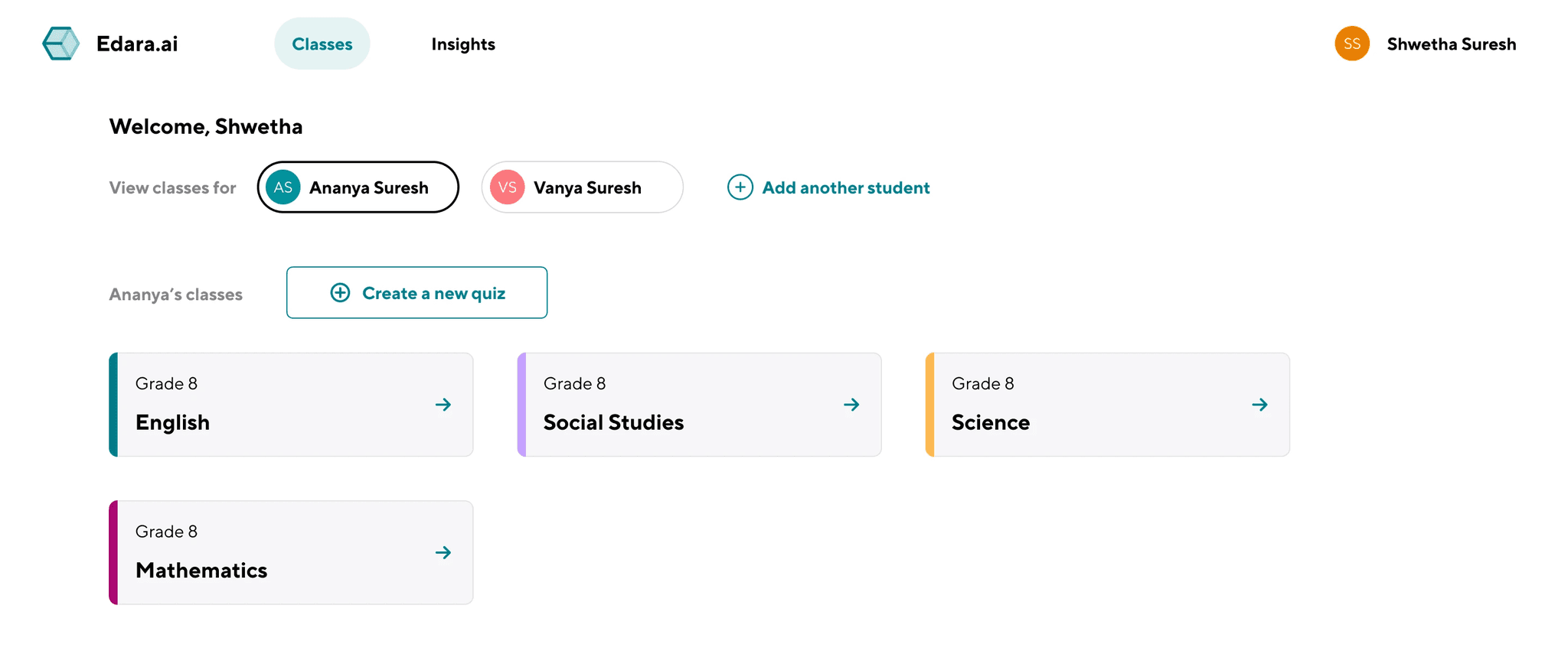 EdaraAI interface